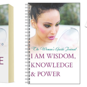 The Woman's Guide Book, Notebook & I Am Knowledge Tee Bundle