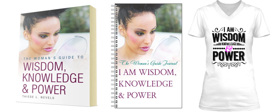 The Woman's Guide Book, Notebook & I Am Knowledge Tee Bundle