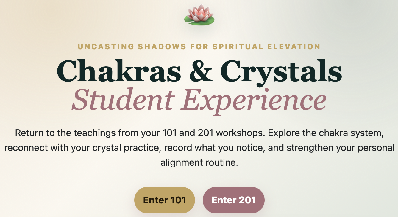 Chakras & Crystals Complete Spiritual Elevation Bundle - 101 + 201 Student Experiences
